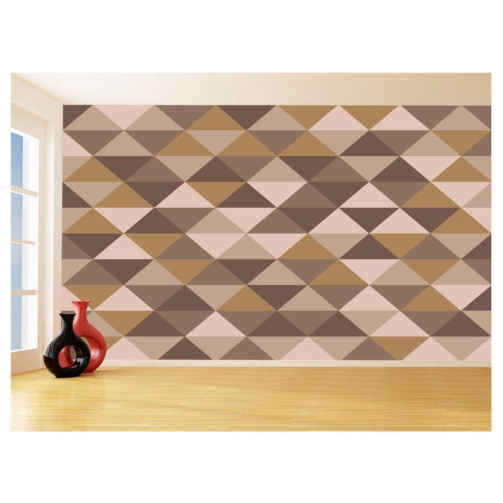 Papel De Parede Geométrico Triângulos Abstrato 3,5M Gmt40