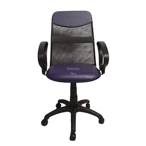 Cadeira diretor tela giratória com faixa - mecanismo relax - braço fixo corano roxo