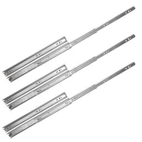 Kit 6 corrediça telescópica 400mm x 35mm 35kg gaveta 3 pares