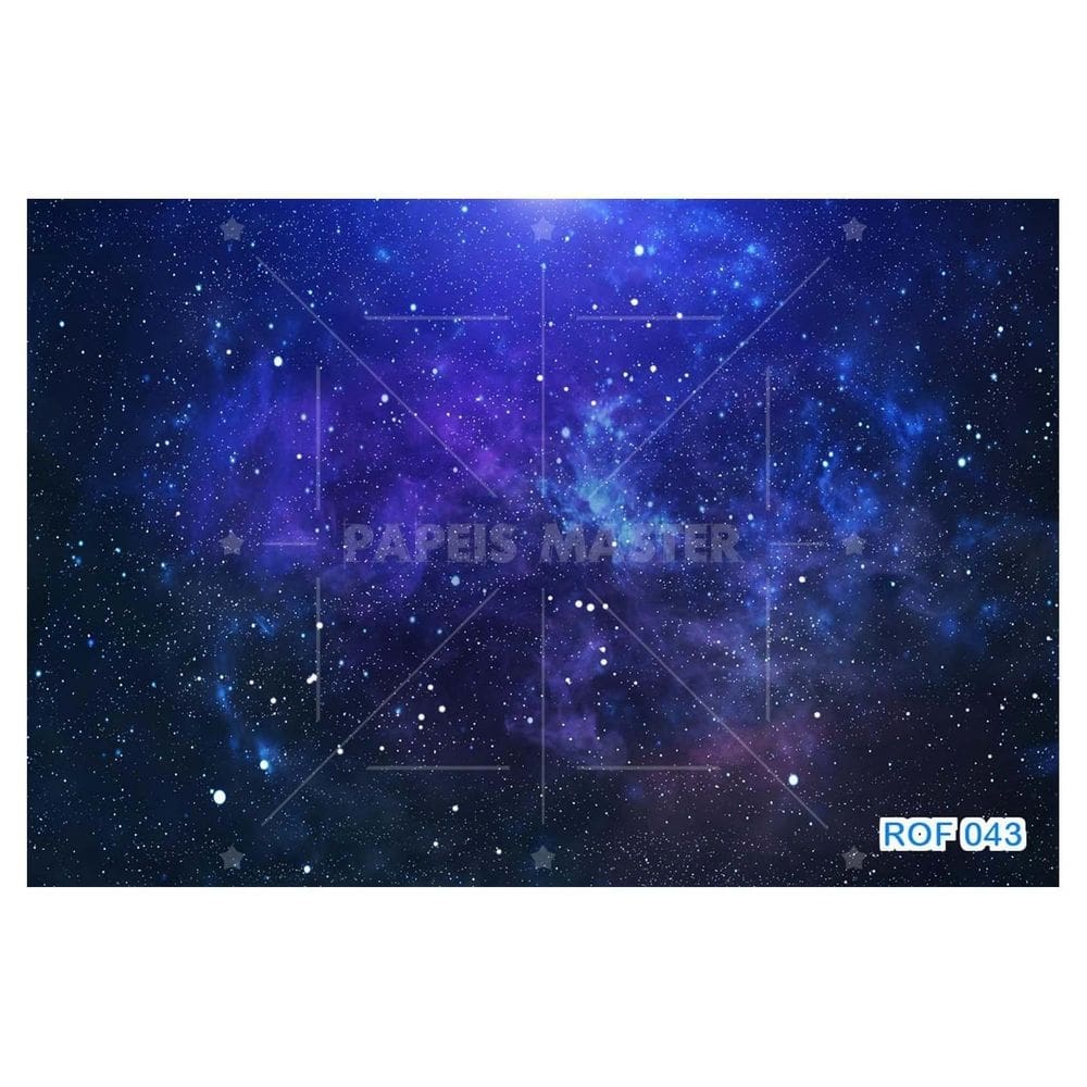 Papel De Teto Céu Espaço Estrelas Galáxias 3,5M Rof43