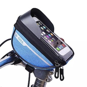 Bag guidão quadro, impermeavel para telefone b-soul azul