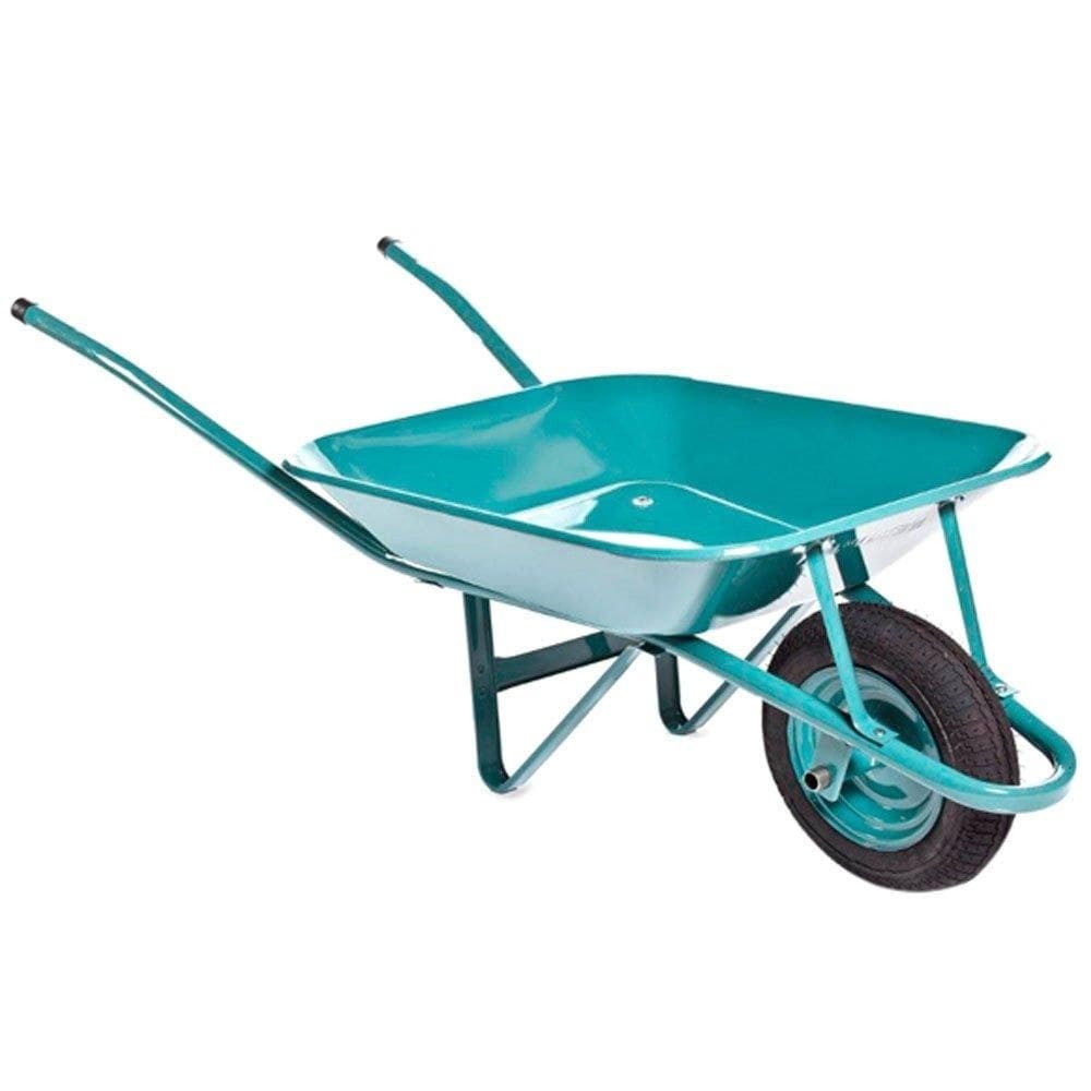 Carrinho Mão Quadrado Azul 60 Litros Pneu Câmara 325.8 Bucha