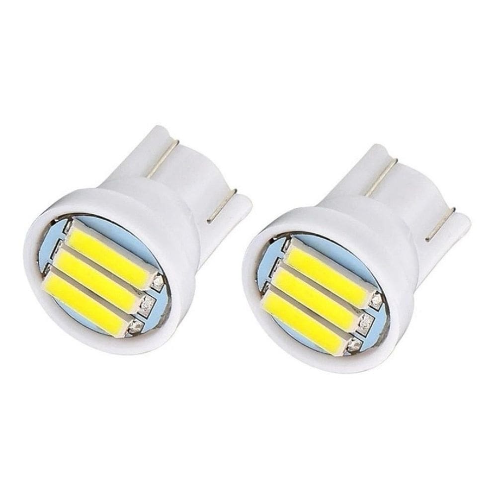 Par luz lâmpada pingo 3 leds t10 farol placa teto ré carro