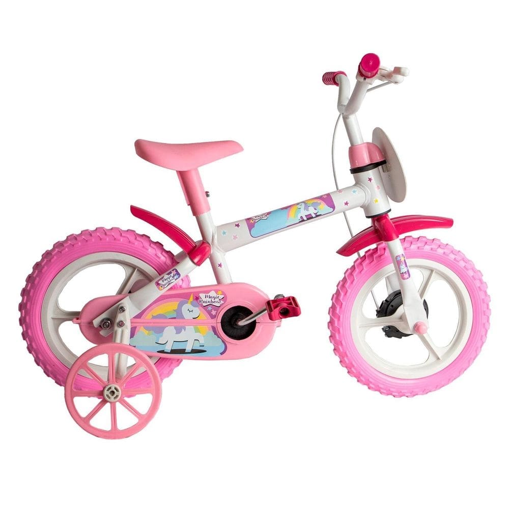 Bicicleta infantil aro 12 com rodinhas bike menina feminina