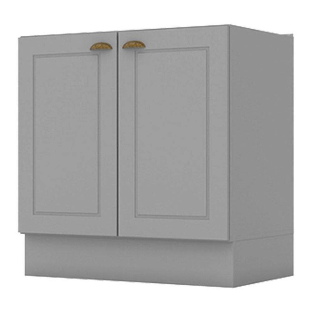Balcão 2 Portas 80 cm Nova York Cinza – Henn