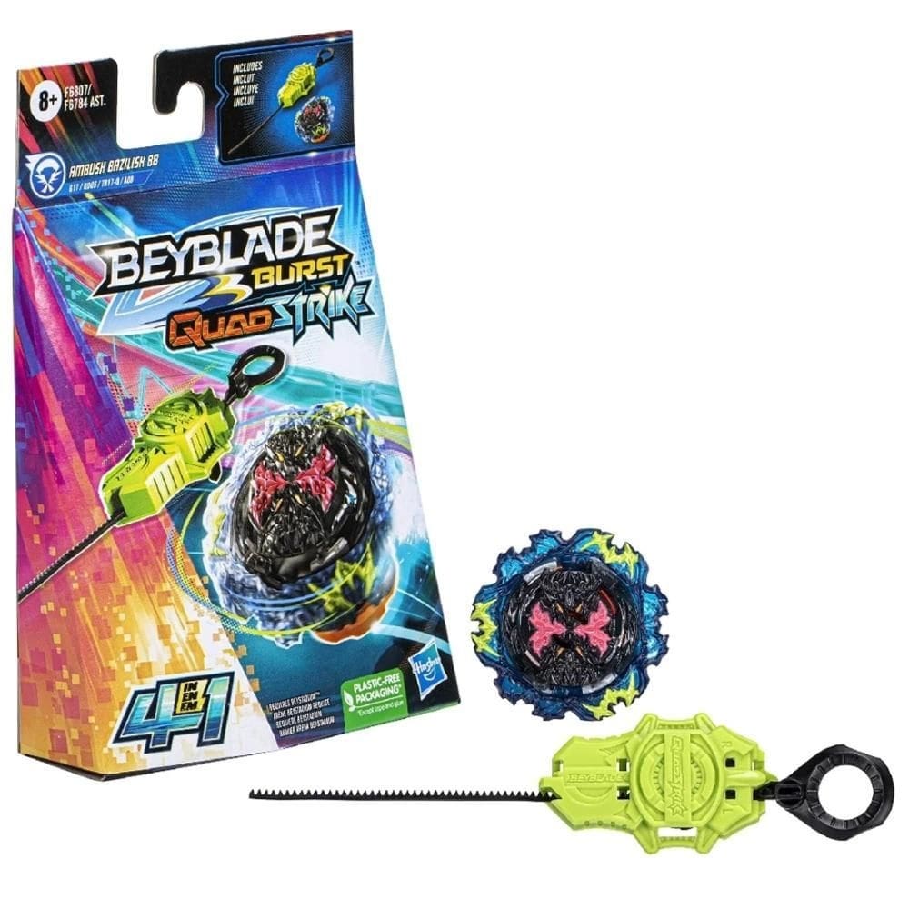 Jogo Piao Bey Blade Qs Ambush Bazilisk Hasbro