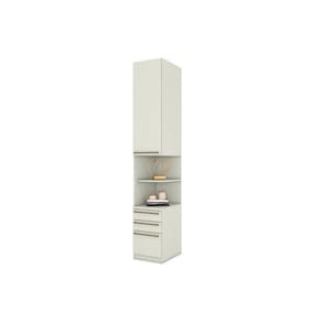 Modulado de Quarto Armário Mesa de Cabeceira Seletto MC02 c/ 1 Porta e 3 Gavetas Areia - Henn