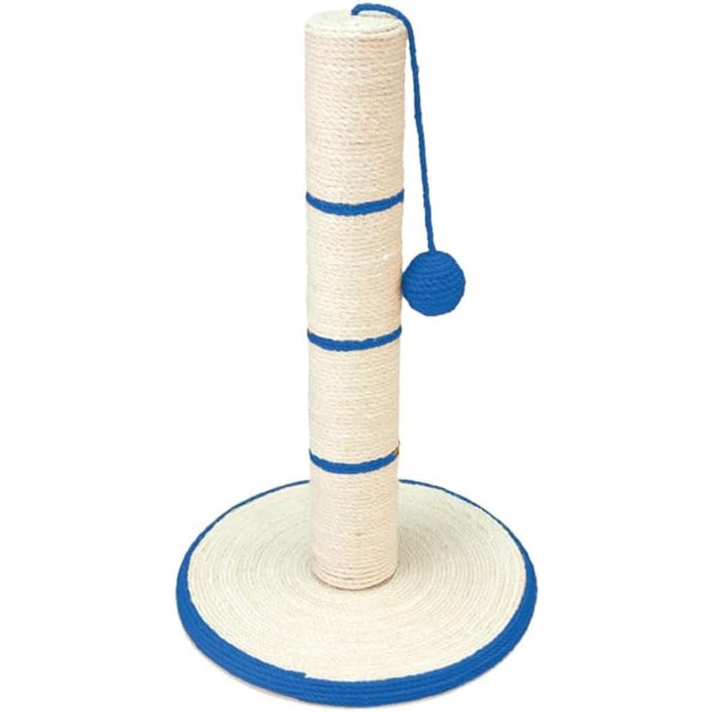 Arranhador Para Gatos Torre Pino Azul Com Brinquedo E Sisal