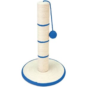 Arranhador Para Gatos Torre Pino Azul Com Brinquedo E Sisal