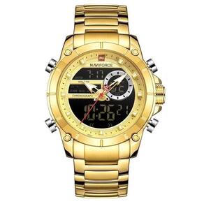 Relógio Naviforce NF9163 - Analógico e Digital - Aço Inox - Dourado
