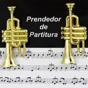 Prendedor De Partitura Clipets - Trompete