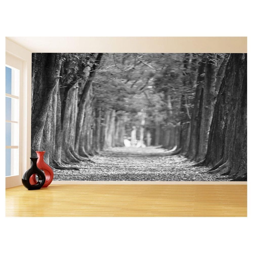 Papel De Parede 3D Estrada Caminho Paisagem 3,5M Nes129