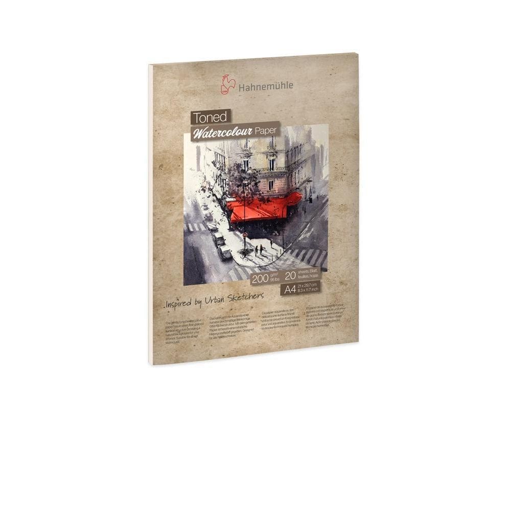 Bloco Toned Watercolour Bege 200G Tx.Fina A4