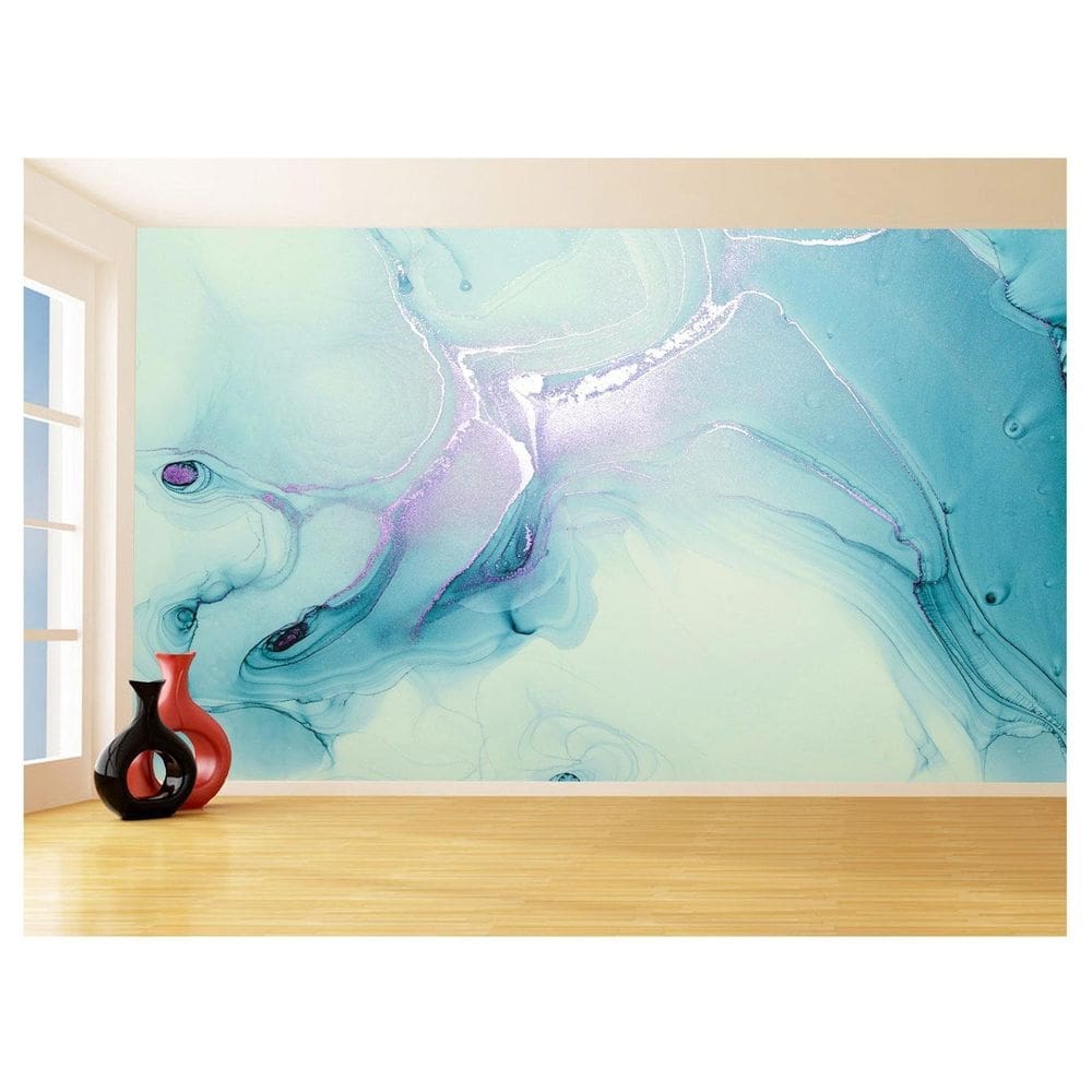 Papel De Parede 3D Estilo Marmore Tintas Cores 3,5M Mbr172