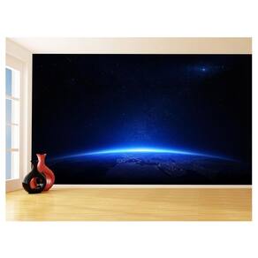 Papel De Parede Espaço Estrelas Planeta Terra 3,5M Nsp195