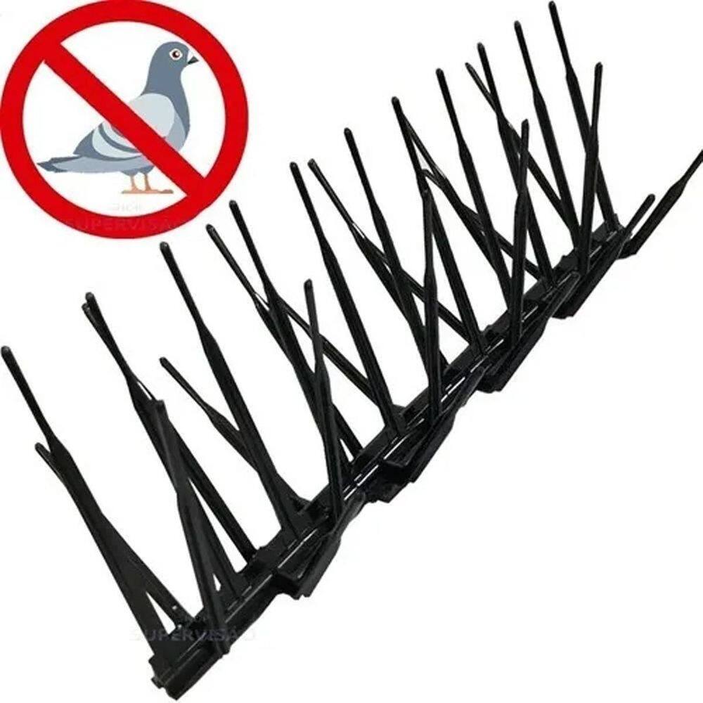 Espículas  inibe aves policarbonato preto