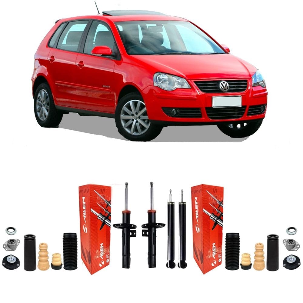Jogo 4 amortecedor coxim suspensão vw polo 2002 2003 2004