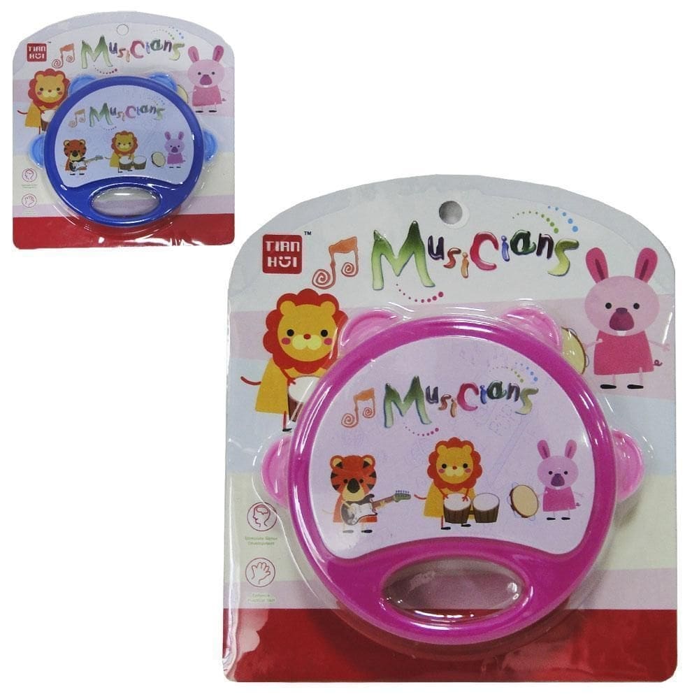 Pandeiro infantil musicians colors na cartela