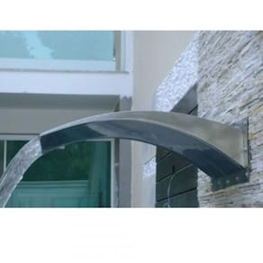 Cascata De Parede Wave 35Cm Em Aço Inox Para Piscinas