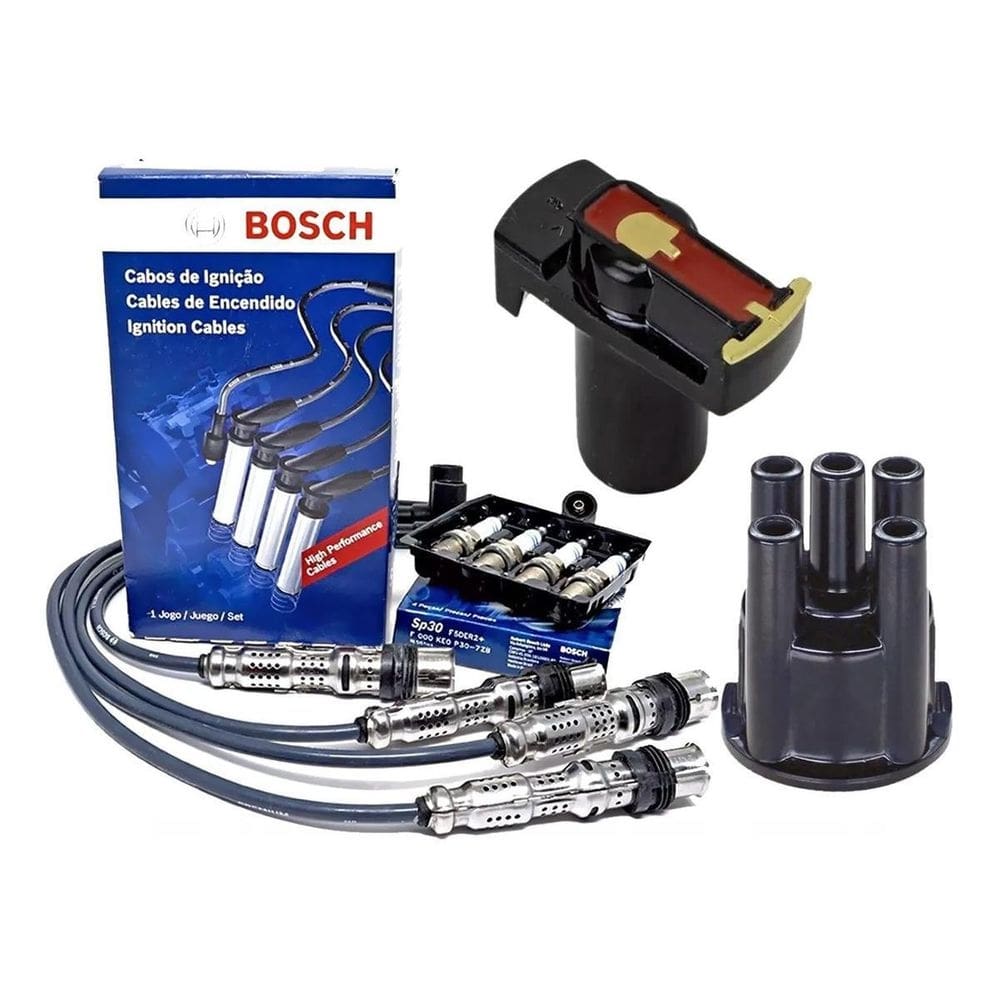 Cabos Velas Tampa Rotor Bosch Gol G2 1.0 Gasolina Spi 1 Bico