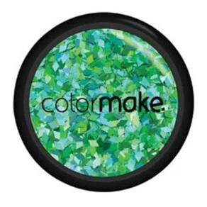 Glitter shine diamante mix duplaface azul verde colormake 2g