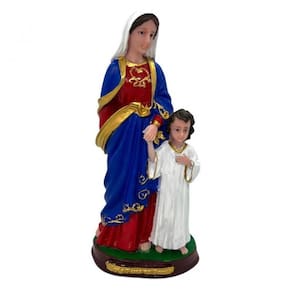 Imagem nossa senhora passa na frente 20 cm em resina