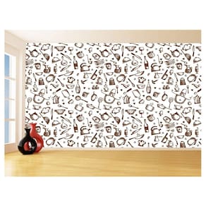 Papel De Parede 3D Textura Cozinha Café Comida 3,5M Txt202