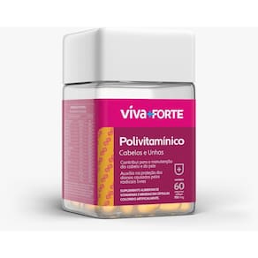 Suplemento Polivitamínico Cabelos e Unhas 60cap