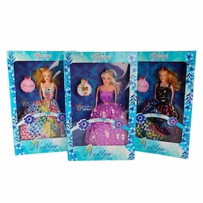 1 boneca princesa noelia  na caixa