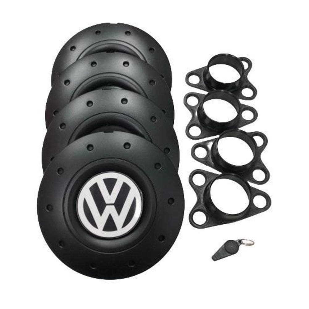 Calotas miollo para vw fox aro 14 2004/2019 amarok preto