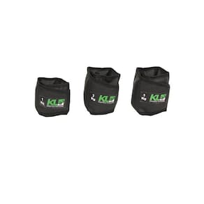 Kit caneleira tornozeleira de peso 1,2 e 3 kg