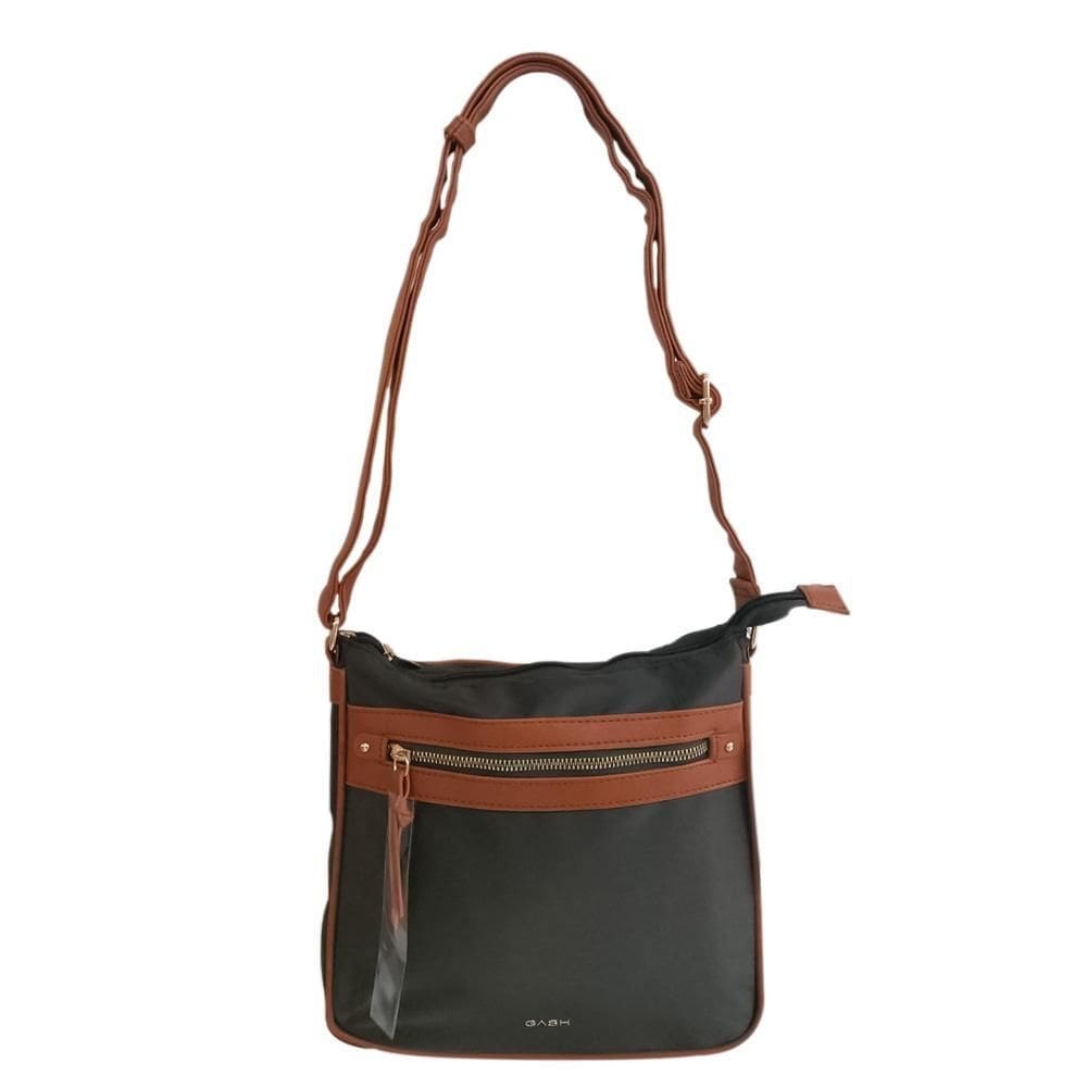 Bolsa Feminina Transversal Sintético Bolsos Laterais Zíper