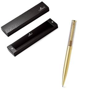 Caneta crown diamond ouro glitter - dourada