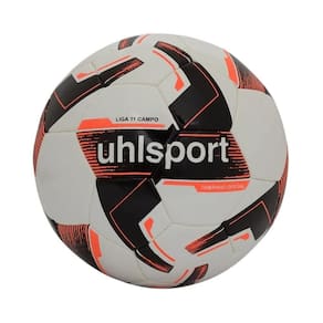 Bola Campo Uhlsport Liga 11 Preto/Branco/Salmão