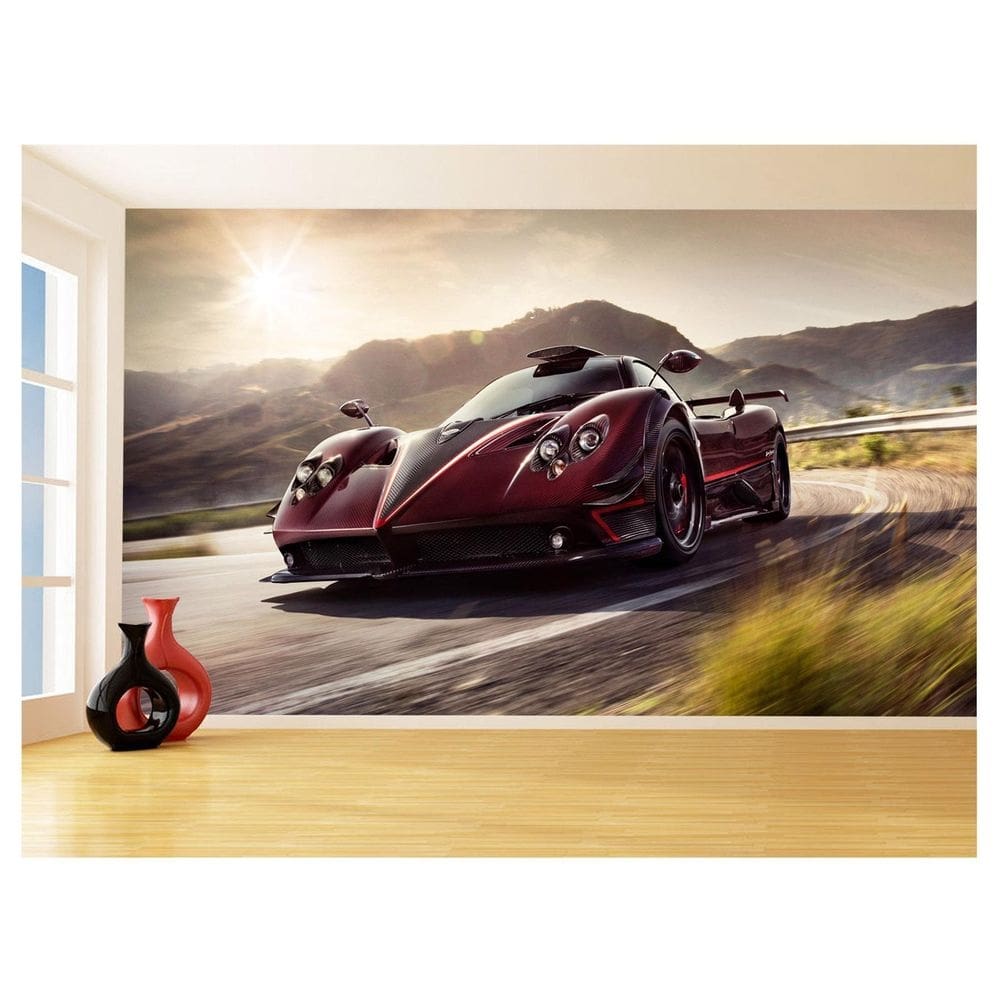 Papel De Parede Carro Pagani Zonda Huayra Rua 3,5M Car332