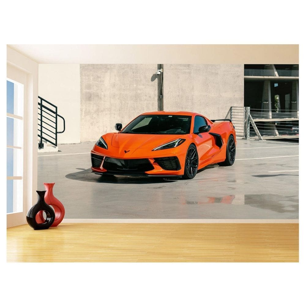 Papel De Parede Carro Corvette Chevrolet Chevy 3,5M Car58