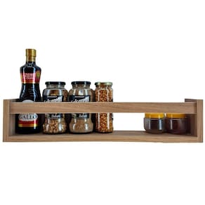 Kit 3 prateleiras cozinha porta tempero nicho parede mdf