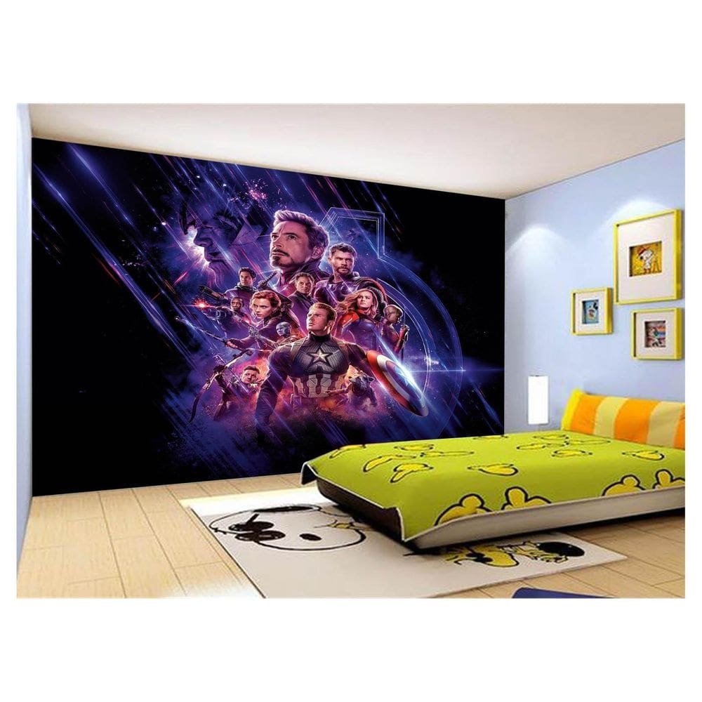 Papel De Parede 3D Heróis Vingadores Ultimato 3,5M Nhma283