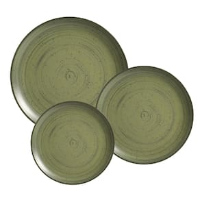 Jogo De Pratos Aparelho Jantar Kit 12 Pcs Kya Olive Alleanza
