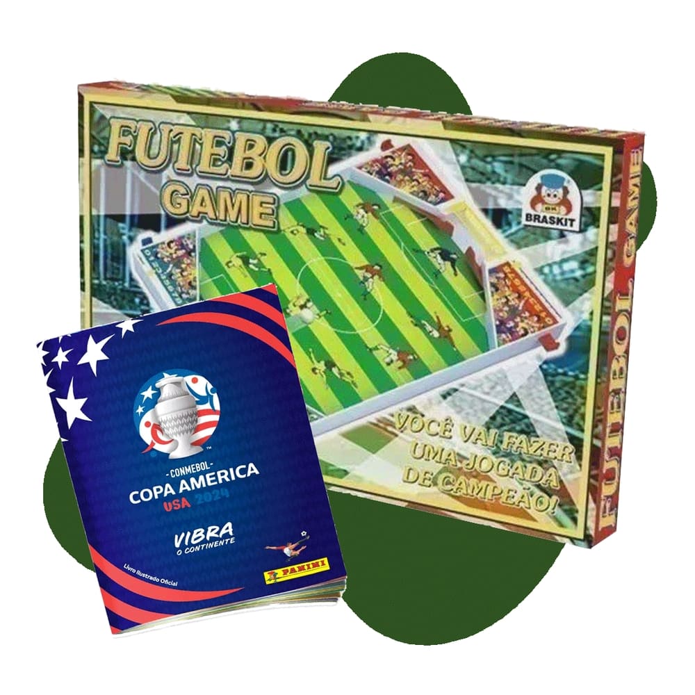 Kit Album De Figurinhas Copa America + Jogo Futebol Game De Mesa