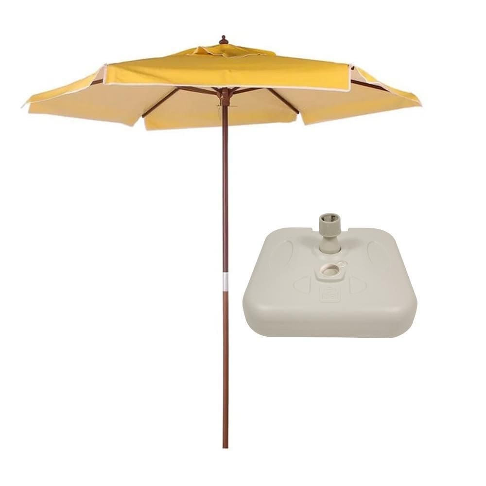 Ombrelone Madeira Guarda Sol 2 Metros Itapema 2M Amarelo