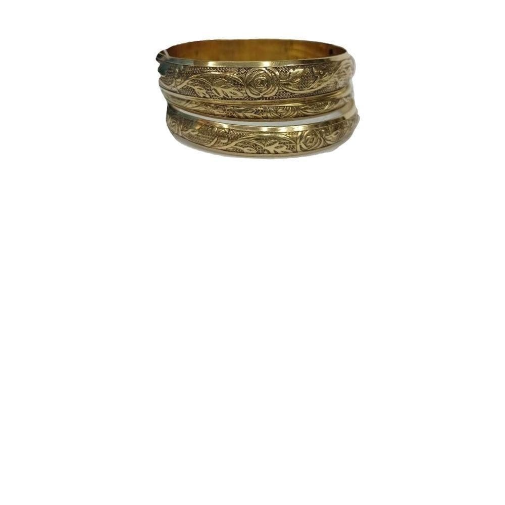 Conjunto de pulseiras indianas ouro envelhecido