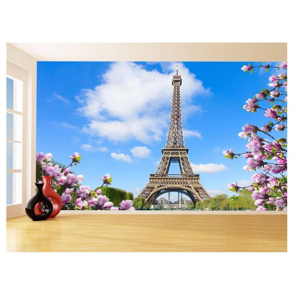 Papel De Parede Cidade Paris Torre Eiffel Sol 3,5M Ncd322