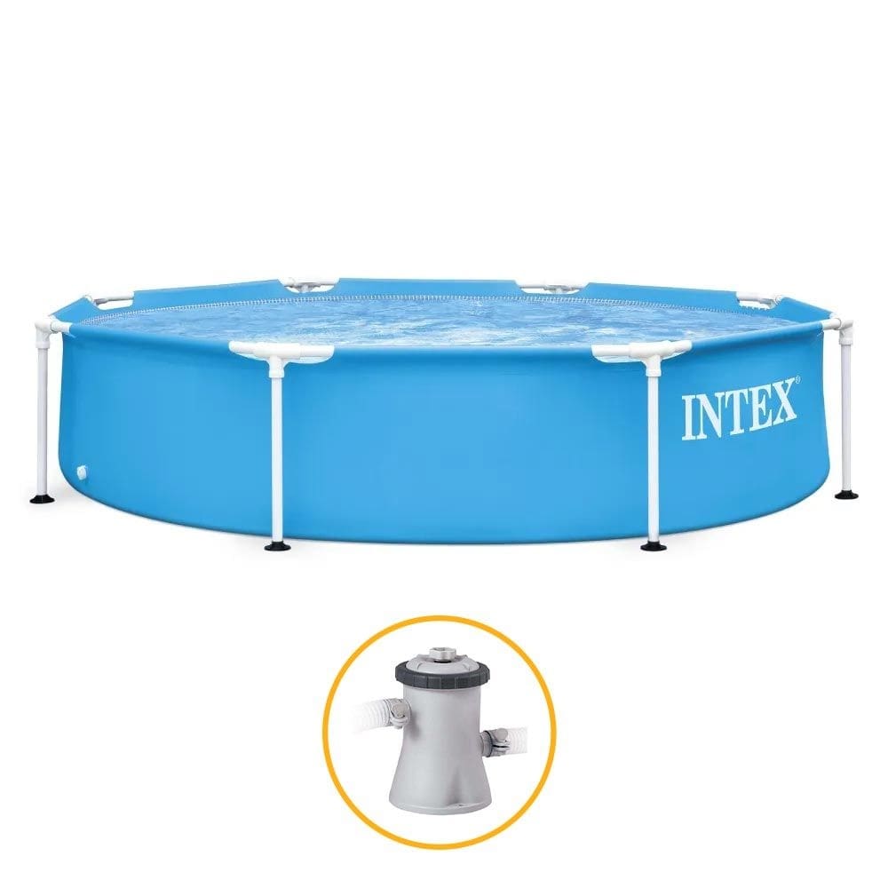 Piscina Estrutural Metal Galvanizado 1.828 Litros com Bomba Filtrante Intex 220v