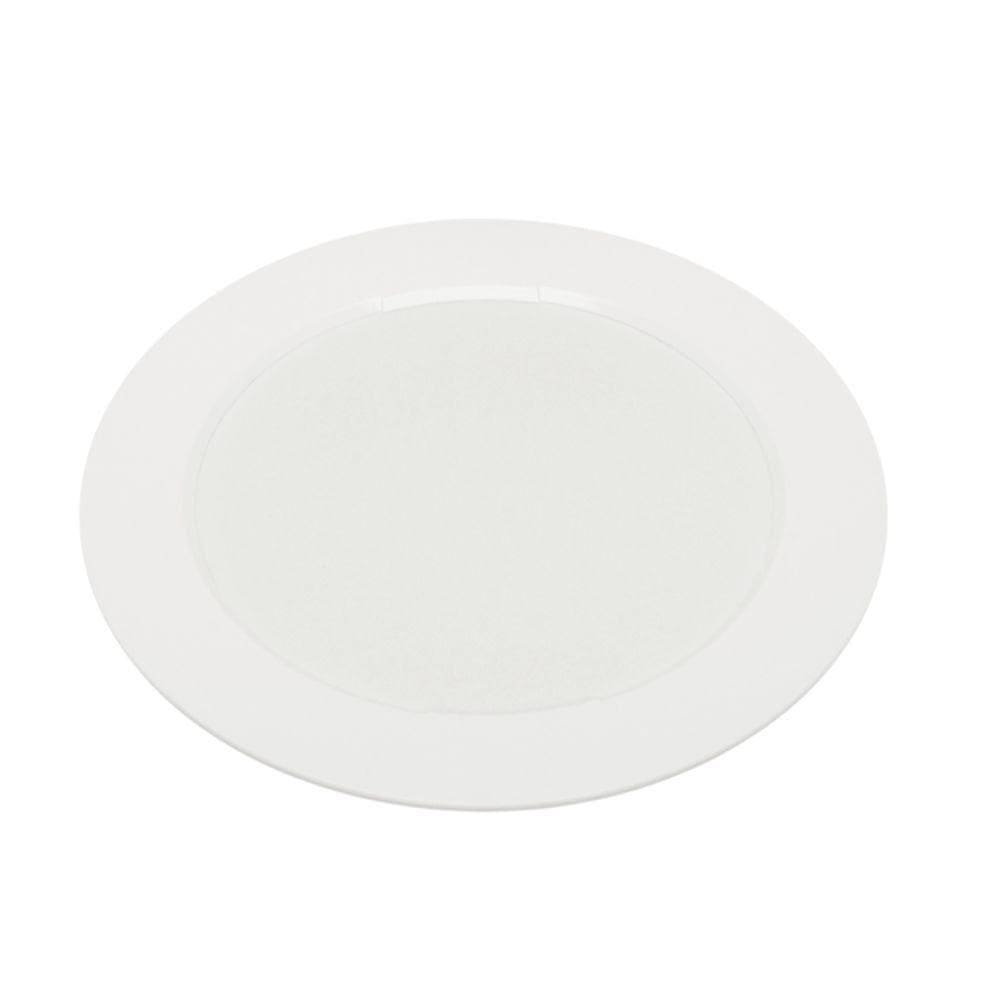 6 Painéis Placa De Led Taschibra 18w Lys Redondo Embutir 3000k Luz Quente