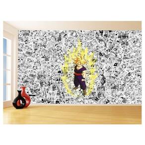 Papel De Parede 3D Dragon Ball Goku Gohan Anime 3,5M Dbz607