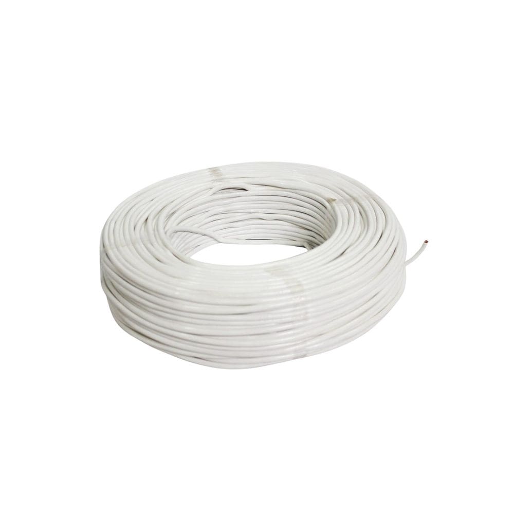 Fio cabo flexível 6mm branco - 25 metros