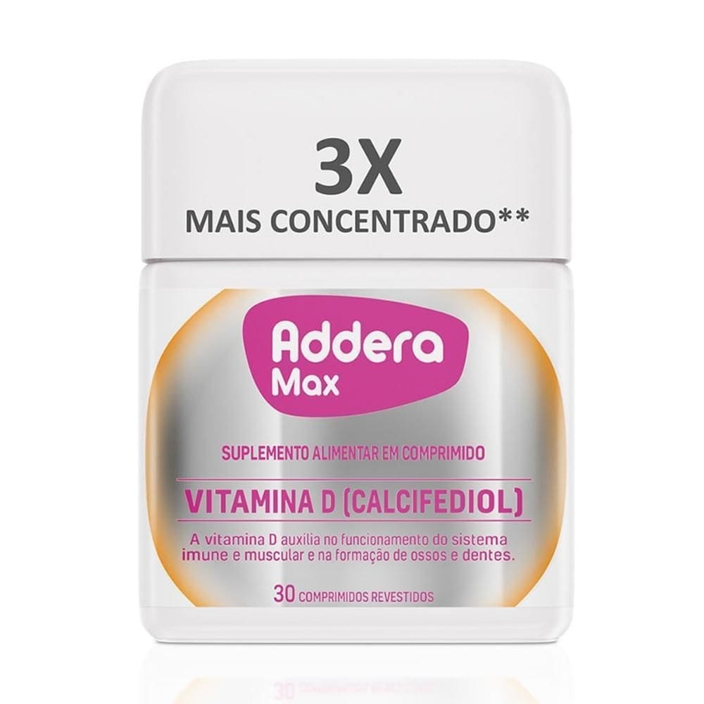 Suplemento alimentar addera max 30 comprimidos revestidos