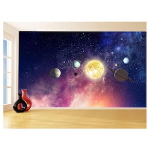 Papel De Parede 3D Espaço Estrelas Planetas 3,5M Nsp183
