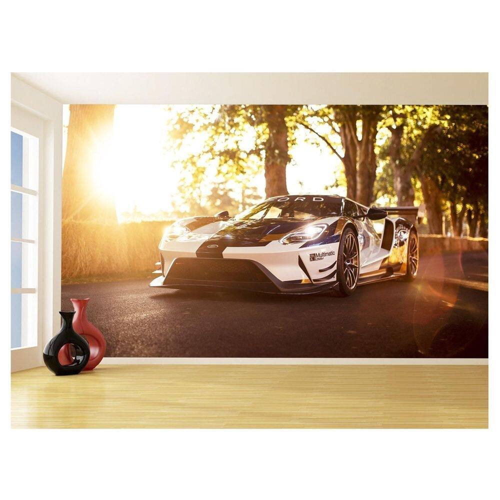 Papel De Parede Carro Ford Gt Esportivo Lemans 3,5M Car81